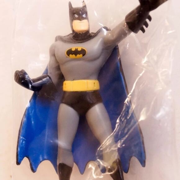 VINTAGE DC Comics Batman & Batmobile Cake Topper Set NIP 2006-07 - Picture 10 of 12